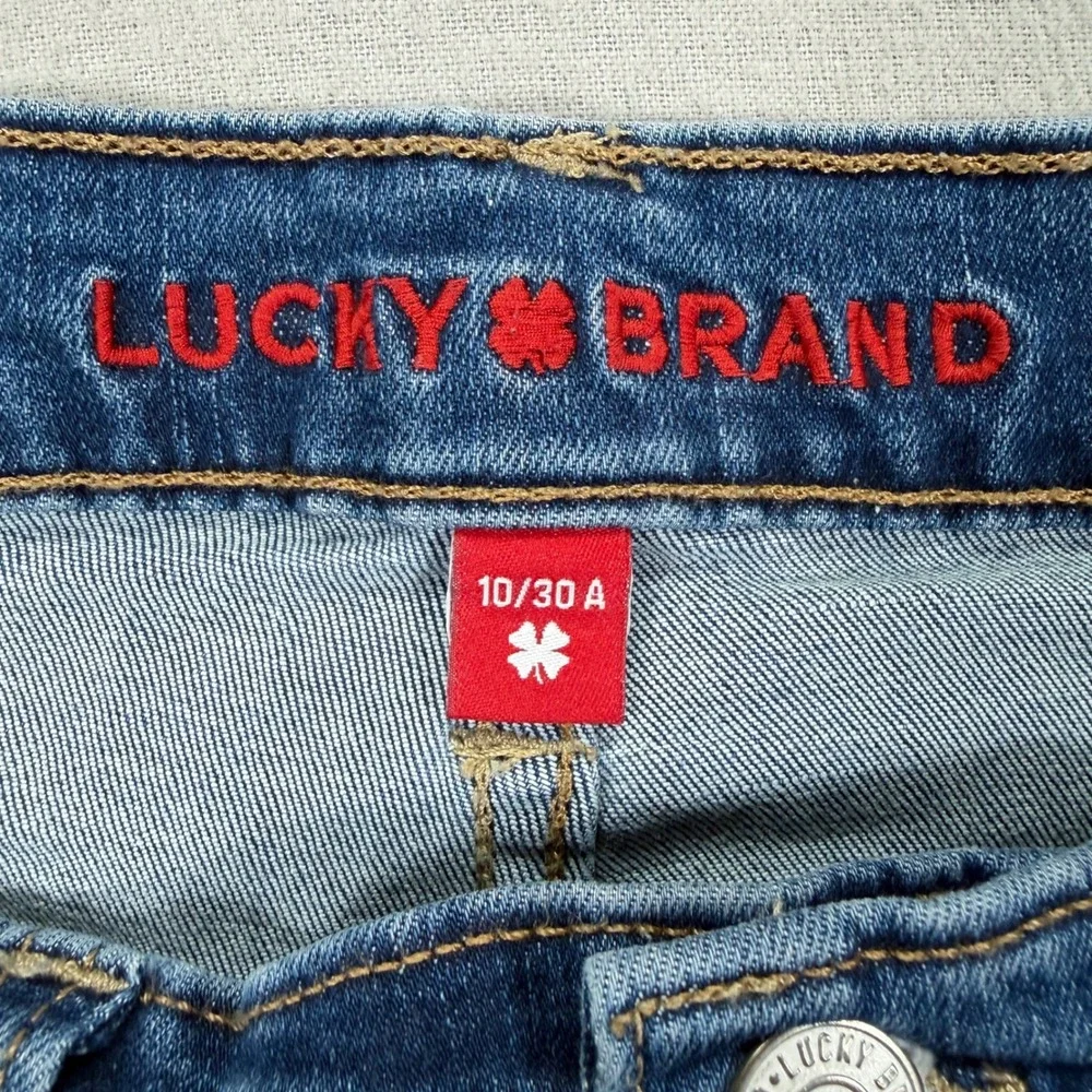 Lucky‎ Brand Bridgette Jeans Womens 10/30 Good Blue Distressed High Rise Skinny